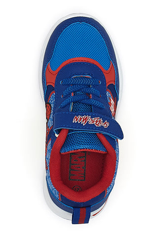 Sneakers blu con luci chiusura a strappo Spiderman R1310633T10