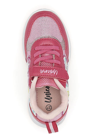 Scarpe rosa con luci e strappo Funicorn S8010199T10