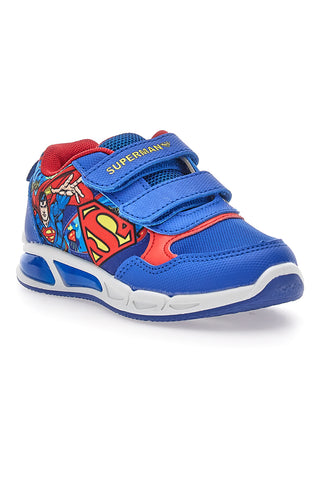 Scarpe blu e rosse con luci e doppio strappo Superman W1030028T