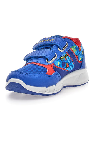 Scarpe blu e rosse con luci e doppio strappo Superman W1030028T
