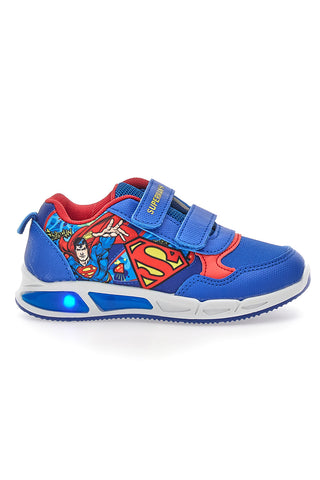 Scarpe blu e rosse con luci e doppio strappo Superman W1030028T