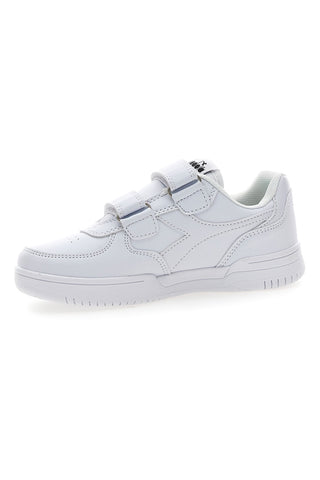 Diadora Raptor Low PS Weiße Sportschuhe mit Klettverschluss