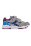 Sneakers grigie con velcro Diadora Falcon 5 SL JR V