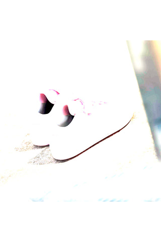 Adidas Grand Court 2.0 EL C Sneaker mit Klettverschluss in Weiß und Rosa