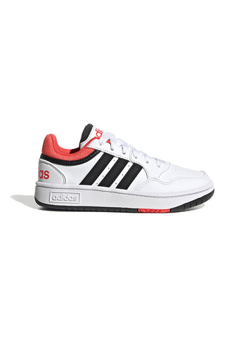 Adidas Hoops 3.0 K Low-Top Sneaker in Schwarz und Weiß