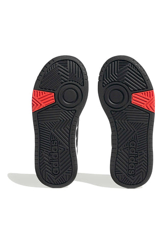 Sneakers bianche e nere basse Adidas Hoops 3.0 K