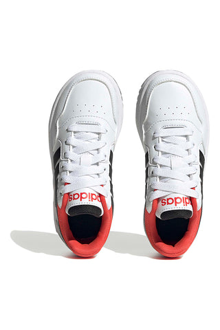 Sneakers bianche e nere basse Adidas Hoops 3.0 K