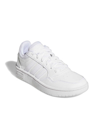 Klassische weiße Adidas Hoops 3.0 K Sneaker