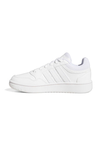 Klassische weiße Adidas Hoops 3.0 K Sneaker
