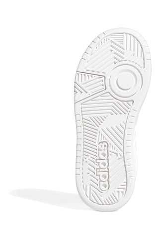 Klassische weiße Adidas Hoops 3.0 K Sneaker