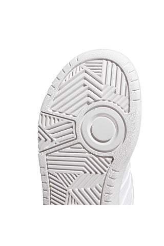 Klassische weiße Adidas Hoops 3.0 K Sneaker