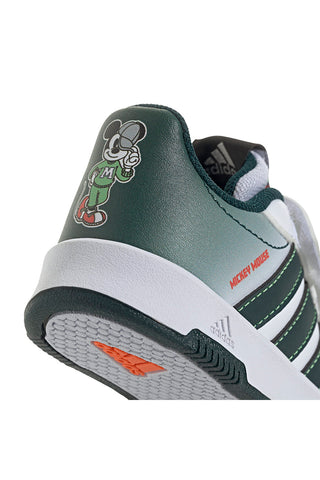 Sneakers bianche e verdi con dettagli Mickey Adidas Tensaur Mickey CFI