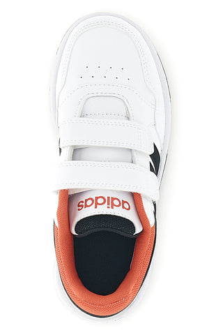 Weiße Turnschuhe mit Doppelriemen Adidas Hoops 3 Cf c