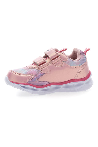 Sneakers rosa con luci con stampa Stitch D6020161S