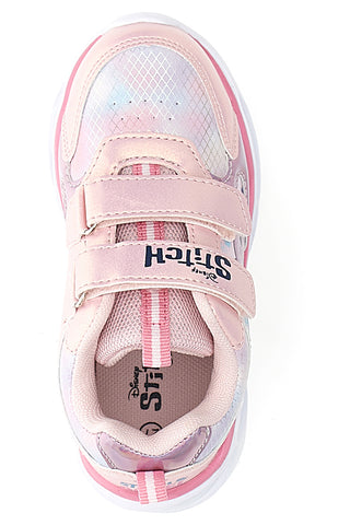 Rosa Sneakers mit Lichtern mit Stitch-Druck D6020161S