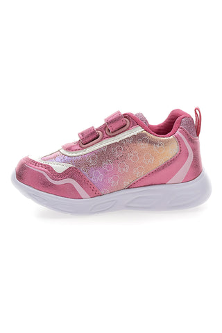 Rosa Sneakers mit Lichtern mit Minnie-Maus-Druck D3010711S