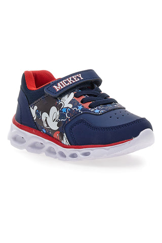 Blaue Sneakers mit Lichtern und Mickey Mouse Druck Mickey Mouse D2010448S