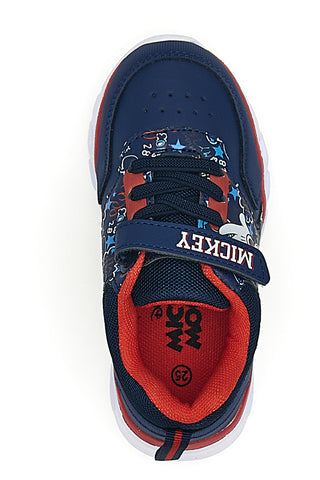 Blaue Sneakers mit Lichtern und Mickey Mouse Druck Mickey Mouse D2010448S