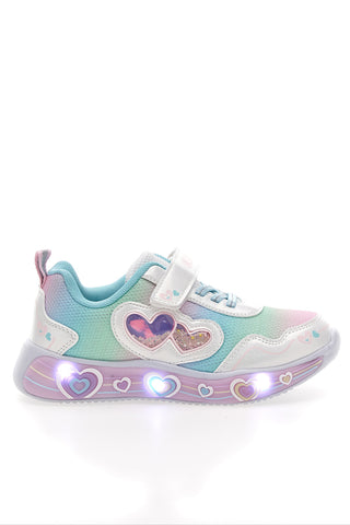 Mehrfarbige Schuhe mit Lichtern und Riemen Pitt Kinder 11314