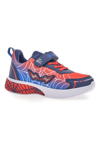 Scarpe blu e rosse con luci e strappo Pitt kids 11570