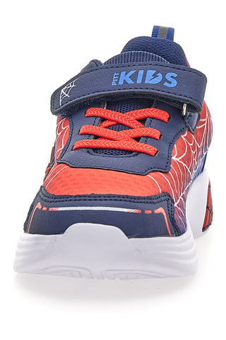 Scarpe blu e rosse con luci e strappo Pitt kids 11570