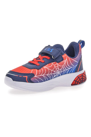 Scarpe blu e rosse con luci e strappo Pitt kids 11570