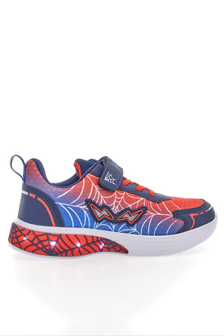 Scarpe blu e rosse con luci e strappo Pitt kids 11570