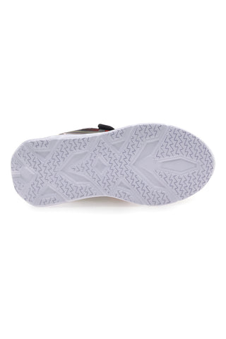 Scarpe nere e rosse con luci e strappo Pitt kids 11562
