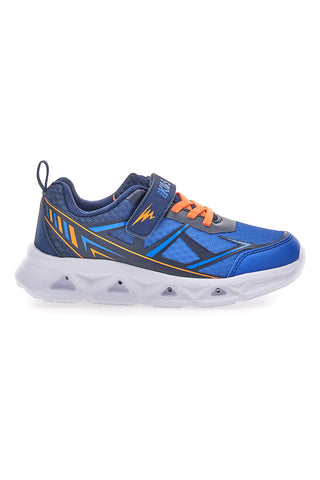 Scarpe blu con luci e strappo Pitt kids 11562
