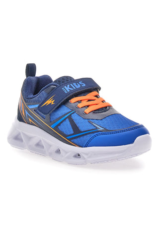 Scarpe blu con luci e strappo Pitt kids 11562