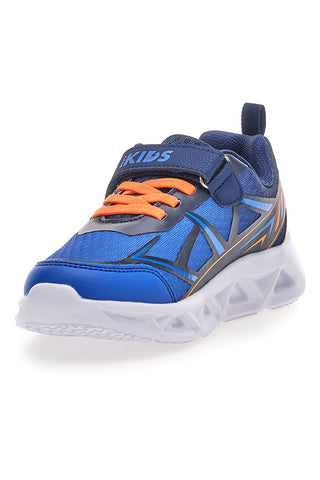 Scarpe blu con luci e strappo Pitt kids 11562
