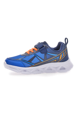 Scarpe blu con luci e strappo Pitt kids 11562
