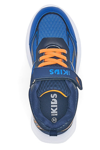 Scarpe blu con luci e strappo Pitt kids 11562
