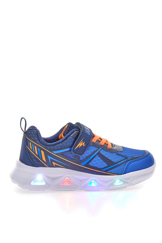 Scarpe blu con luci e strappo Pitt kids 11562