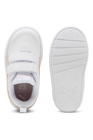 Weiße Puma Courtflex V3 Glitz V Inf Sneaker
