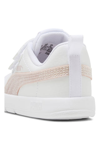 Weiße Puma Courtflex V3 Glitz V Inf Sneaker