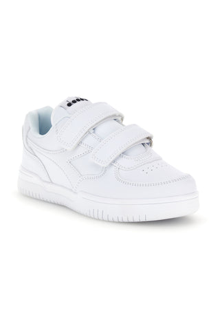 Sneakers in bianco doppio strappo Diadora Raptor Low PS