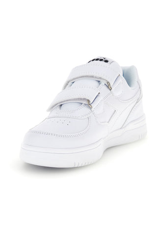 Sneakers in bianco doppio strappo Diadora Raptor Low PS