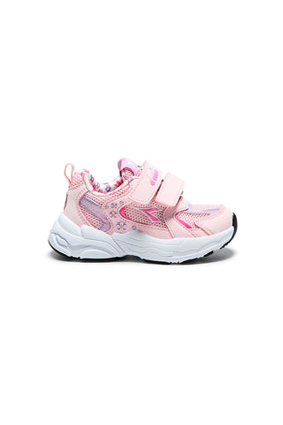 Sneakers rosa in tessuto con strappo e stampa sul tallone Diadora Alley Amy TD