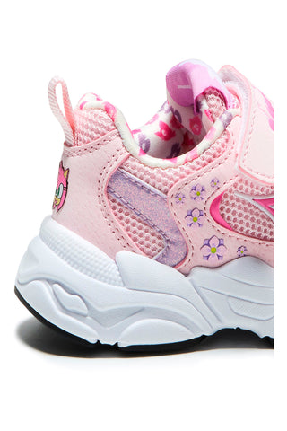 Sneakers rosa in tessuto con strappo e stampa sul tallone Diadora Alley Amy TD