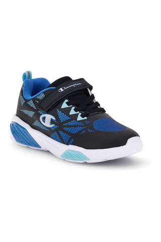 Sneakers nere e blu con luci LED Champion Wave Tri B PS