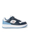 Blau-weiße Sneaker mit glitzerndem Klettverschluss Champion RD18 LOW G PS