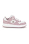 Rosa-weiße Sneaker mit seitlichem Logo Champion RD18 LOW G PS