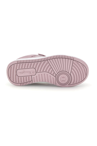 Sneakers rosa e bianche con logo laterale Champion RD18 LOW G PS