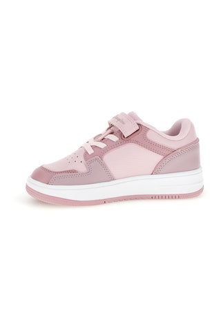 Sneakers rosa e bianche con logo laterale Champion RD18 LOW G PS