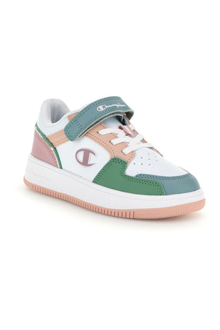 Sneakers bianche verdi e rosa multicolor Champion RD18 2 LOW G PS