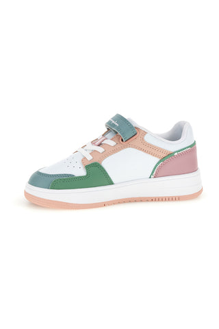 Sneakers bianche verdi e rosa multicolor Champion RD18 2 LOW G PS