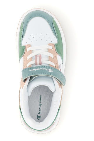 Sneakers bianche verdi e rosa multicolor Champion RD18 2 LOW G PS