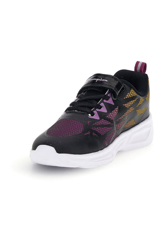 Sneakers nere con dettagli fucsia e gialli Champion WAVE TRI G PS