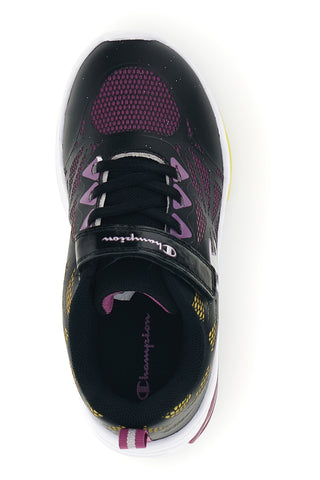 Sneakers nere con dettagli fucsia e gialli Champion WAVE TRI G PS